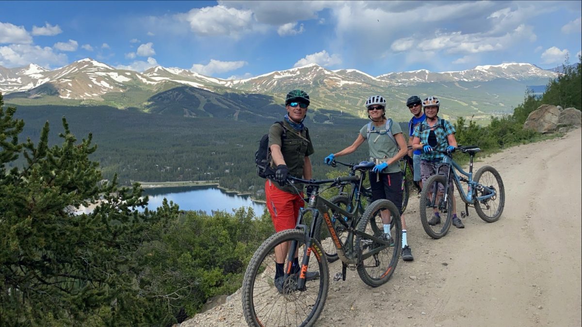 The crew on boreas pass enjoying view